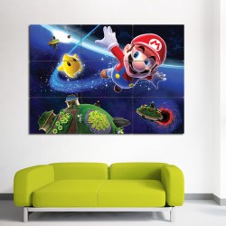 Super Mario Galaxy Wand-Kunstdruck Riesenposter (P-0036)