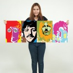 The Beatles Music Wand-Kunstdruck Riesenposter 