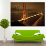 San Francisco's Golden Gate Wand-Kunstdruck Riesenposter 