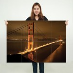 San Francisco's Golden Gate Wand-Kunstdruck Riesenposter 