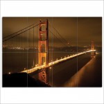 San Francisco's Golden Gate Wand-Kunstdruck Riesenposter 