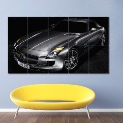 Mercedes-Benz SLS AMG Block Giant Wall Art Poster (P-0050)