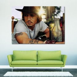 Johnny Depp Wand-Kunstdruck Riesenposter (P-0054)