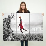 Michael Jordan Block Giant Wall Art Poster 