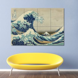 The Great Wave off Kanagawa Hokusai Block Giant Wall Art Poster (P-0077)