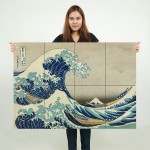 Die große Welle vor Kanagawa Hokusai Wand-Kunstdruck Riesenposter 