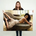 Angelina Jolie Block Giant Wall Art Poster 