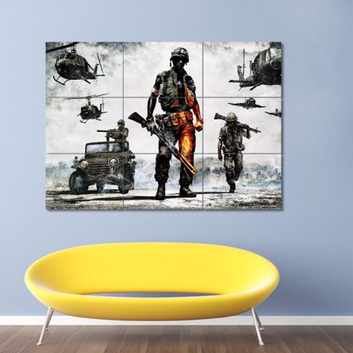 Battlefield Bad Company Wand-Kunstdruck Riesenposter