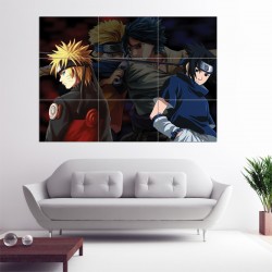 Naruto VS Sasuke Block Giant Wall Art Poster (P-0145)