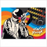 DJ Daft Punk Graphics Wand-Kunstdruck Riesenposter