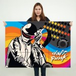 DJ Daft Punk Graphics Wand-Kunstdruck Riesenposter