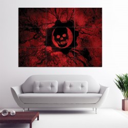 Gears of War Video Gamese  Block Giant Wall Art Poster (P-0150)