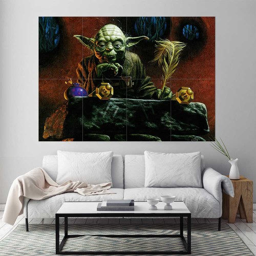 Yoda  Star Wars Filme Wand-Kunstdruck Riesenposter