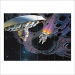 Exploring the Asteroids - Robert McCall Wand-Kunstdruck Riesenposter