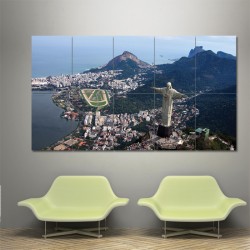 Brazil Rio de Janeiro Carioca Block Giant Wall Art Poster (P-0322)