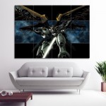 Gundam Wing Block Giant Wall Art Poster