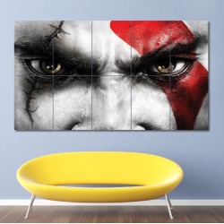 Kratos Eyes God of War Block Giant Wall Art Poster (P-0349)