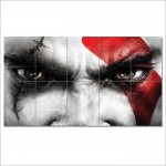 Kratos Eyes God of War Wand-Kunstdruck Riesenposter