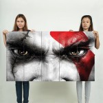 Kratos Eyes God of War Wand-Kunstdruck Riesenposter