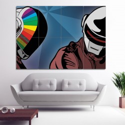  Daft Punk Music Block Giant Wall Art Poster (P-0356)