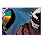 Music Daft Punk Block Giant Wall Art Poster