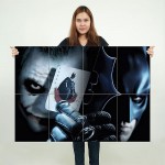 Batman vs  Joker Wand-Kunstdruck Riesenposter 