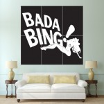 The Sopranos Bada Bing Club Block Giant Wall Art Poster