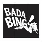 The Sopranos Bada Bing Club Block Giant Wall Art Poster