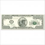 US $ Million Dollar Note  Block Giant Wall Art Poster