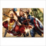 Avengers Super Heroes Block Giant Wall Art Poster