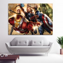 Avengers Super Heroes Block Wall Art Poster (P-0376)