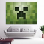 โปสเตอร์ ขนาดใหญ่ เกมส์มายคราฟ Minecraft Green PC Game