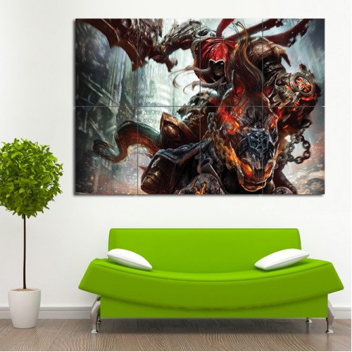 Darksiders Wrath Of War Wand-Kunstdruck Riesenposter