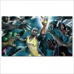 โปสเตอร์ ขนาดใหญ่ ภาพนักกีฬา LA Lakers 24 Kobe Bryant