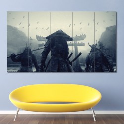 Asian Warriors Samurai Japan Block Giant Wall Art Poster (P-0400)