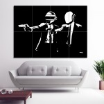 Daft Punk Pulp Fiction  Wand-Kunstdruck Riesenposter