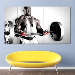 Bodybuilding Ronnie Coleman Block Giant Wall Art Poster (P-0402)