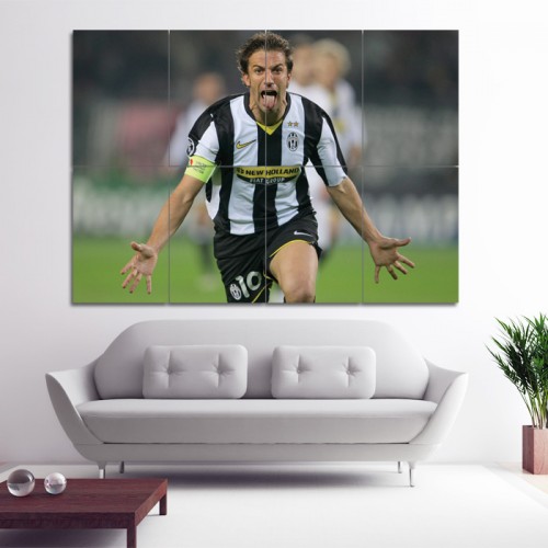 Alessandro Del Piero  Block Giant Wall Art Poster