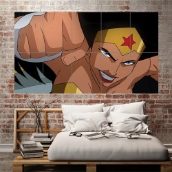 Wonder Woman Cartoon Wand-Kunstdruck Riesenposter (P-0416)