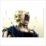 Dragon Ball Z Super Saiyan Block Giant Wall Art Poster  Block Giant Wall Art Poster