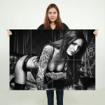 Anne Lindfjeld Sexy Hot Babe Block Giant Wall Art Poster 