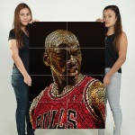 Michael Jordan Block Giant Wall Art Poster