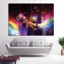 Fractal Light Art Daft Punk DJ Block Giant Wall Art Poster (P-0440)