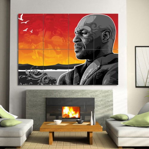 Mike Tyson Wand-Kunstdruck Riesenposter 