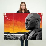 Mike Tyson Wand-Kunstdruck Riesenposter 