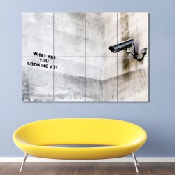 Banksy What are you looking at? Block Giant Wall Art Poster (P-0458)