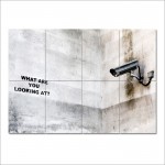 Banksy What are you looking at?  Block Giant Wall Art Poster