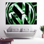 Volkswagen Badge VW Logo Block Giant Wall Art Poster