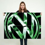 Volkswagen Badge VW Logo Block Giant Wall Art Poster