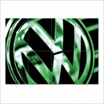 Volkswagen Badge VW Logo Block Giant Wall Art Poster